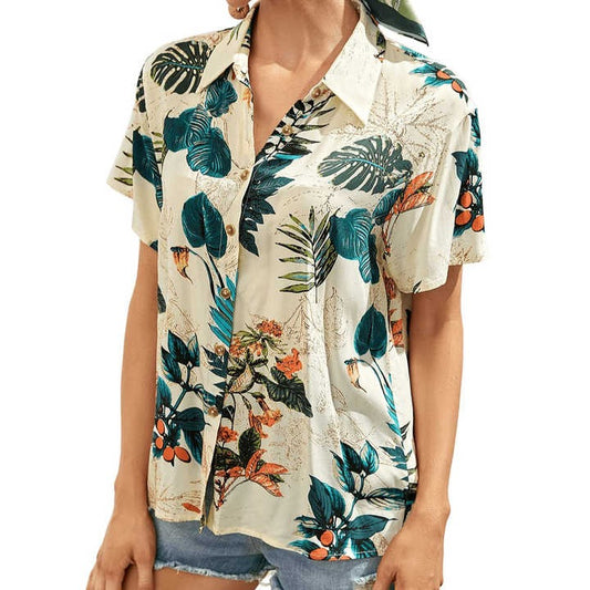 Women's Short Sleeve Floral