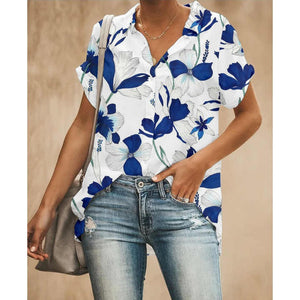 Summer Beach Wear Floral Women Shirts