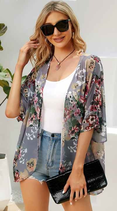 Kimono Sheer Chiffon Loose